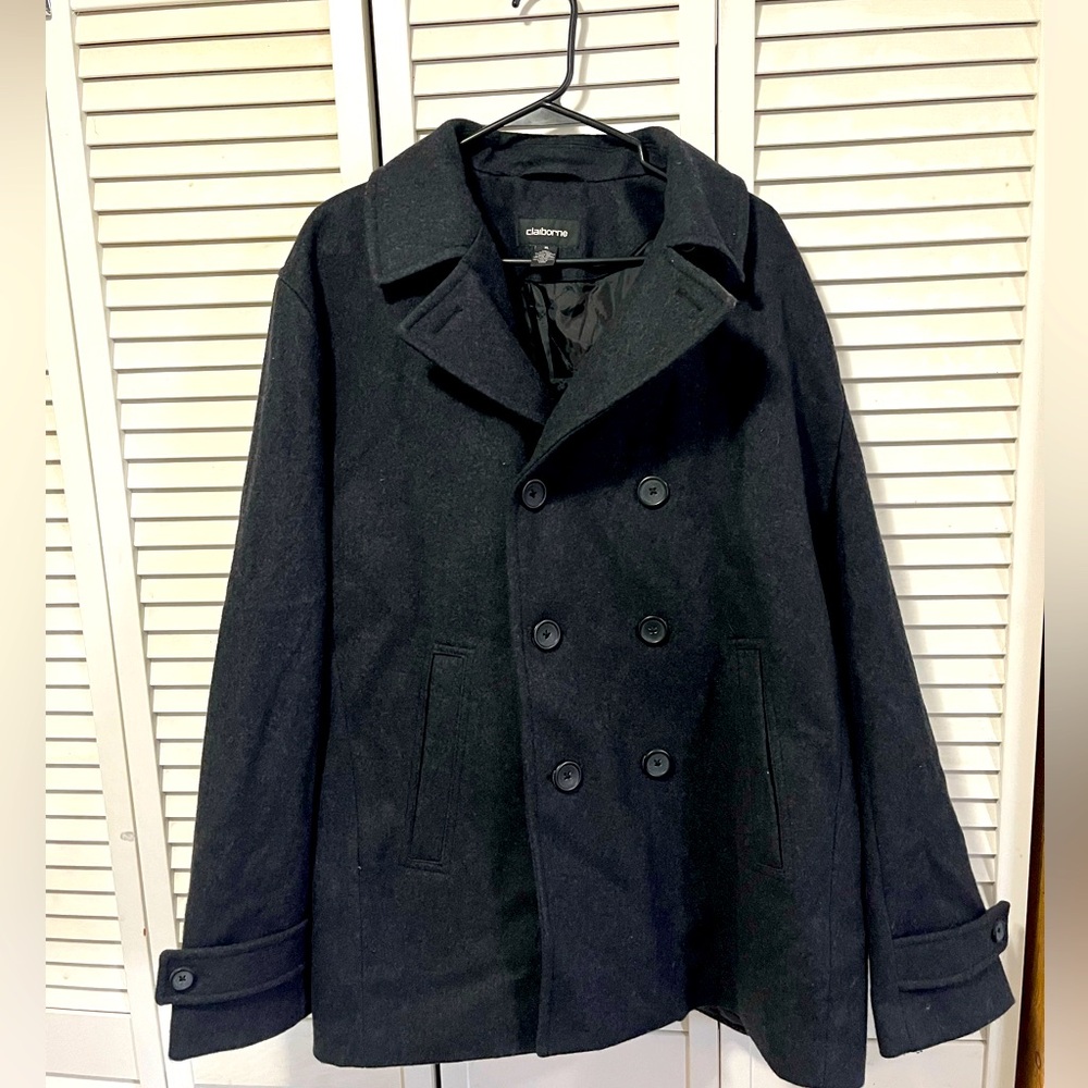 🔥 Men’s Peacoat Size XL Claiborne Black